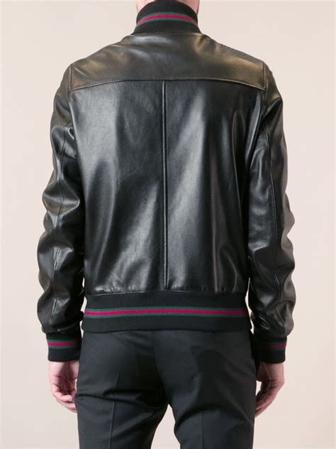 gucci black bomber jacket|gucci men's denim trucker jacket.